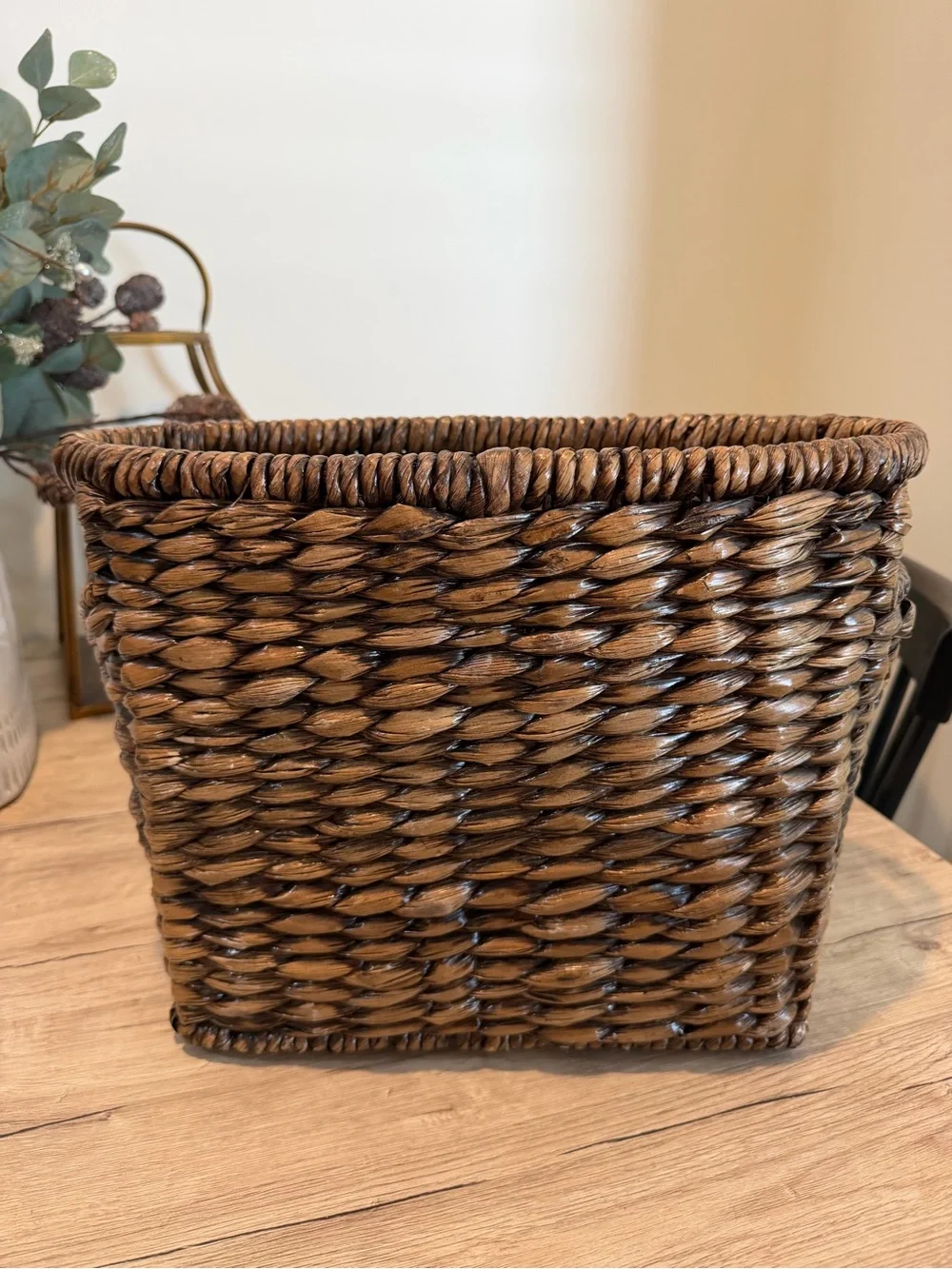 Woven Seagrass Storage Basket - Natural Brown